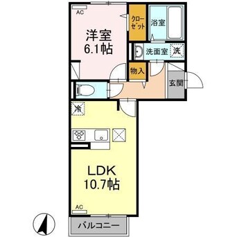 間取図 エスポワール（高崎市綿貫町）