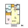 エトワール 1DKの間取り