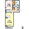 ピアニー 1LDKの間取り