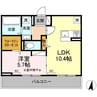 スリーライン高崎 1LDKの間取り