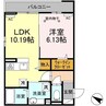 コンフォート下小鳥 1LDKの間取り