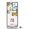 サントリーニ 1Kの間取り