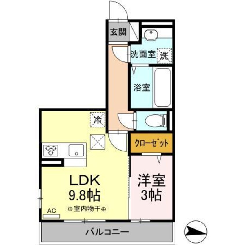 間取図 サントリーニ（高崎市宮元町）