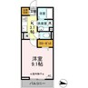 サントリーニ 1Rの間取り