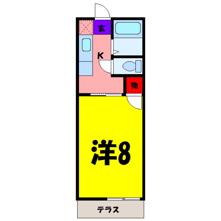 間取図 富田ハイツ（高崎市並榎町）