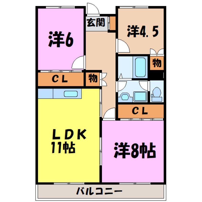 間取図 高井ハイツ（高崎市中居町）