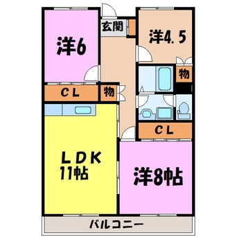 間取図 高井ハイツ（高崎市中居町）