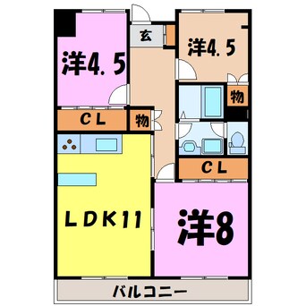 間取図 高井ハイツ（高崎市中居町）