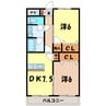 エトワール・ガレ 2DKの間取り