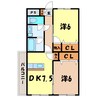 エトワール・ガレ 2DKの間取り