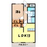 エトワール・ガレ 1LDKの間取り