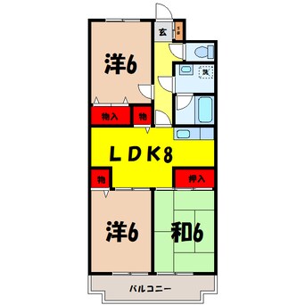 間取図 プランドール（高崎市下小鳥町）