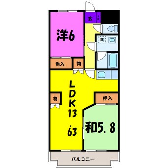 間取図 プランドール（高崎市下小鳥町）