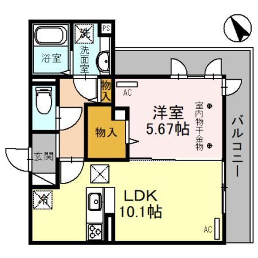 間取図 (仮)D-ROOM上和田町（高崎市上和田町）