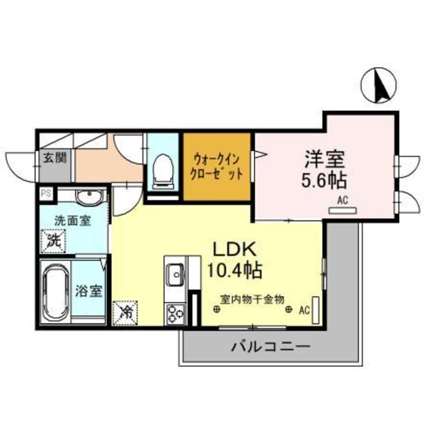 間取図 セッティエーム高崎 B（高崎市飯塚町）