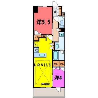 間取図 ファインレジデンス高崎ステーションサイド（高崎市栄町）