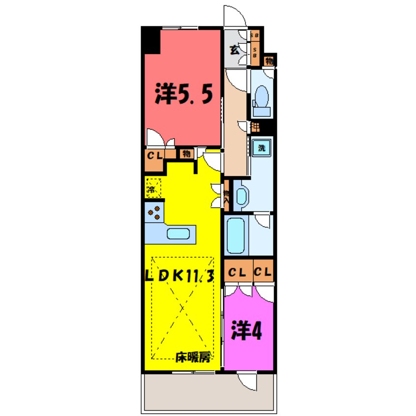 間取図 ファインレジデンス高崎ステーションサイド（高崎市栄町）