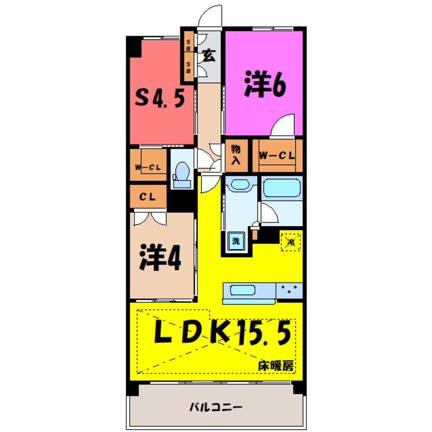 間取図 ファインレジデンス高崎ステーションサイド（高崎市栄町）