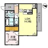 (仮)D-ROOM和田町23（高崎市和田町） 1LDKの間取り