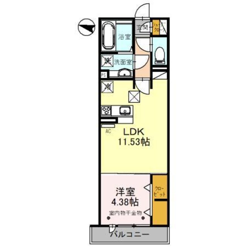 間取図 (仮)D-ROOM和田町23（高崎市和田町）