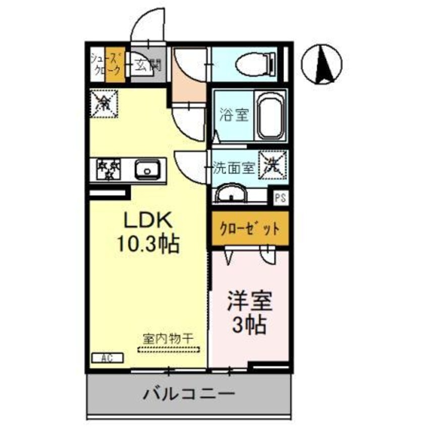 間取図 （仮）D-ROOM双葉町（高崎市双葉町）