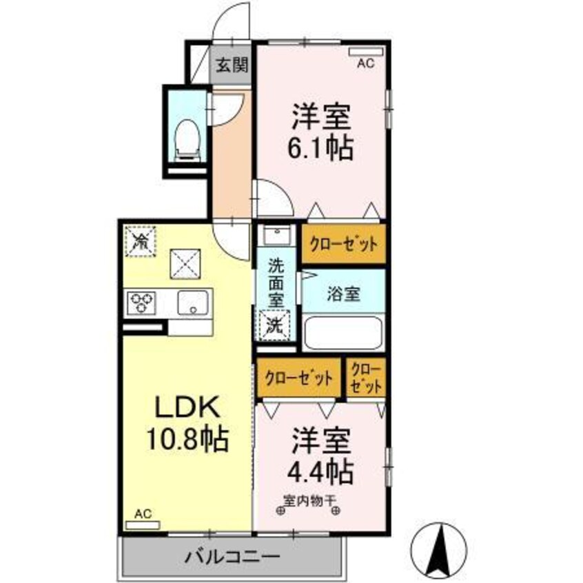 間取図 ベルシエール（高崎市八幡町）