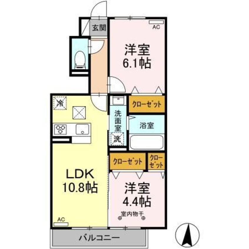 間取図 ベルシエール（高崎市八幡町）