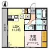 D-ROOM羅漢町 1LDKの間取り