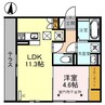 D-ROOM羅漢町 1LDKの間取り