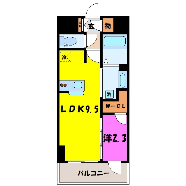 間取り図 グラン・ルポ高崎（高崎市新田町）