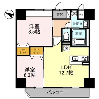 間取図 グラン・ルポ高崎（高崎市新田町）