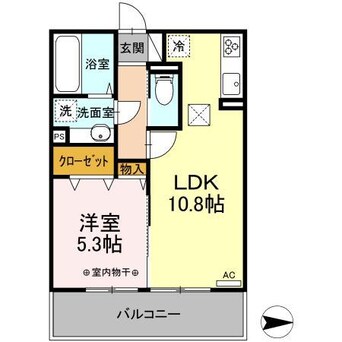 間取図 D-ROOM紅雲町C（前橋市紅雲町）