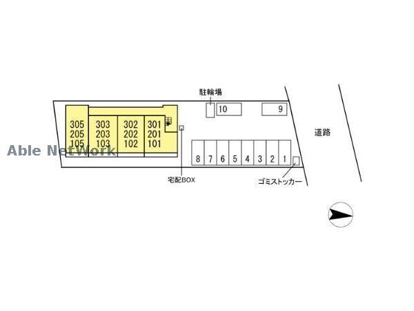  D-ROOM紅雲町C（前橋市紅雲町）