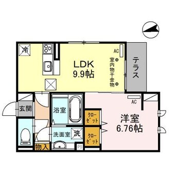 間取図 セッティエーム高崎A（高崎市飯塚町）