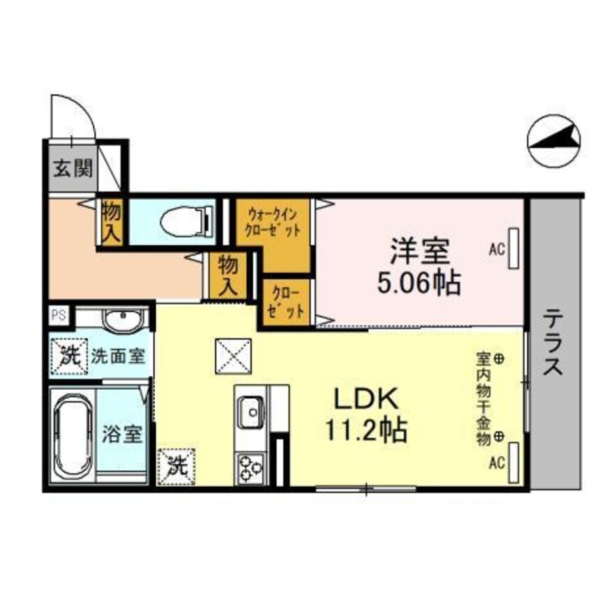 間取図 セッティエーム高崎A（高崎市飯塚町）