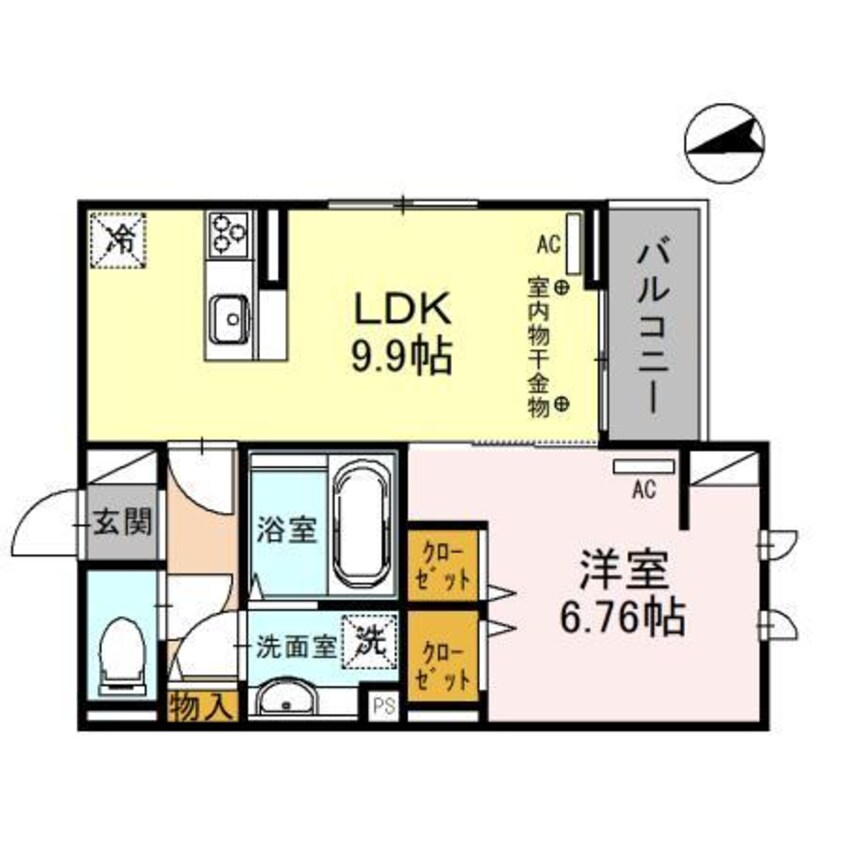 間取図 セッティエーム高崎A（高崎市飯塚町）