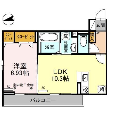 間取り図 セッティエーム高崎A（高崎市飯塚町）