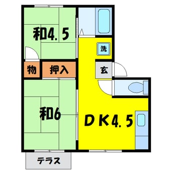 間取図 二子山ハイツA