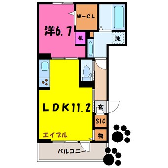 間取図 フェリーチェTAKASAKI（高崎市江木町）