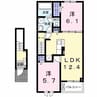 エテルノ 2LDKの間取り