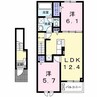 エテルノ 2LDKの間取り