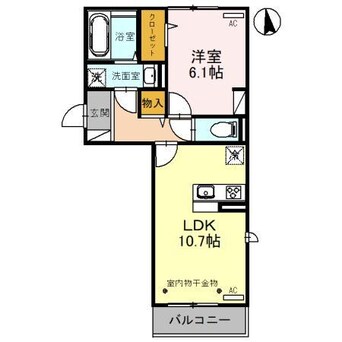 間取図 フィエルテ（高崎市飯塚町）