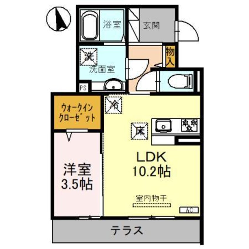 間取図 ラルジュ飯塚（高崎市飯塚町）