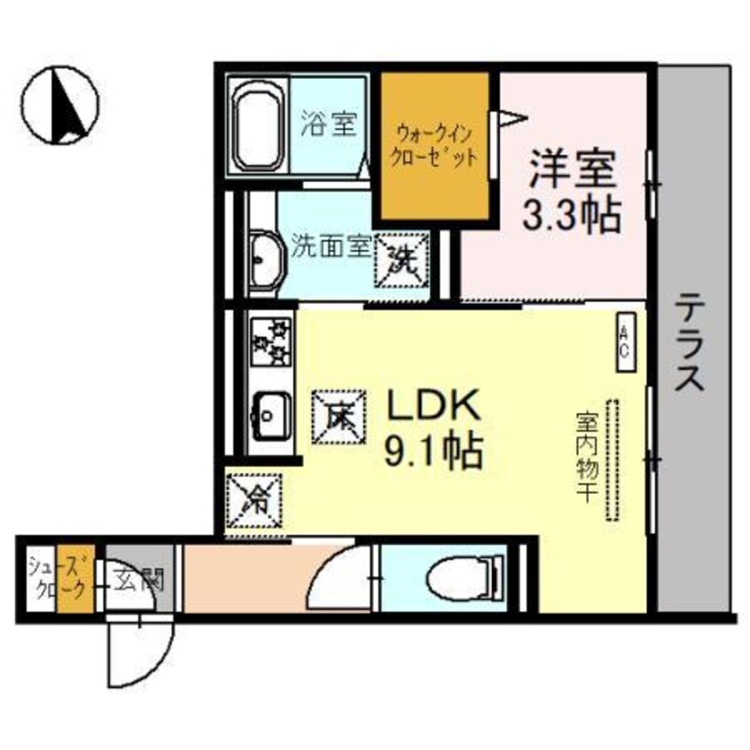 間取図 ラルジュ飯塚（高崎市飯塚町）