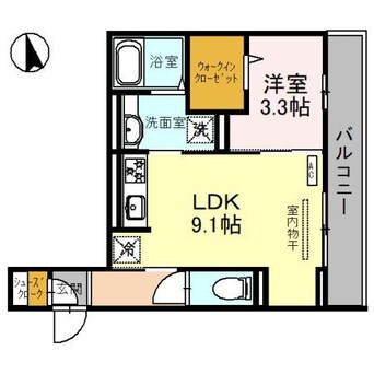 間取図 ラルジュ飯塚（高崎市飯塚町）