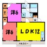 タウニィ笠原　A/B/C（藤岡市岡之郷） 2LDKの間取り