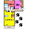 フェリス 2LDKの間取り