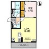 D-ROOM大橋町 1LDKの間取り