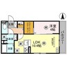 D-ROOM山田町 1LDKの間取り
