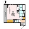 マヌール 1Rの間取り